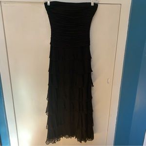 BCBG silk strapless dress